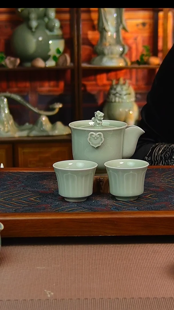 【闪购商品】原矿汝瓷手工快客套，一级品