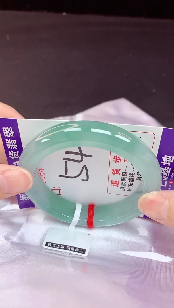 未镶嵌手镯翡翠54（48小时鉴赏期 ）