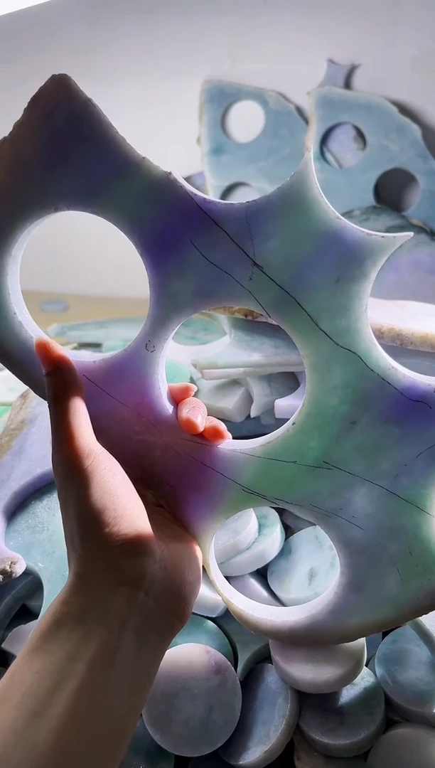 翡翠裸石缅甸翡翠A货陈1009