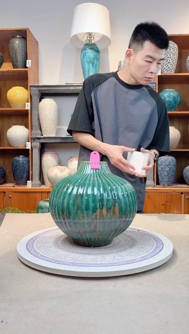 瓶孤品 手工 精品陶瓷花瓶  a762