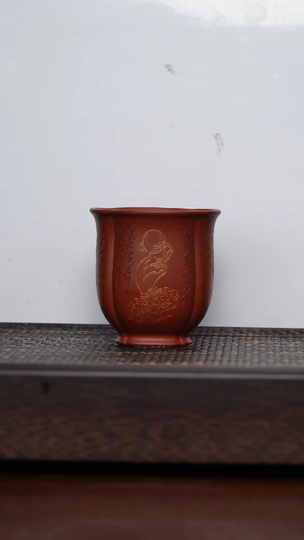 【闪购商品】紫砂茶杯非遗茶器-禅定花瓣