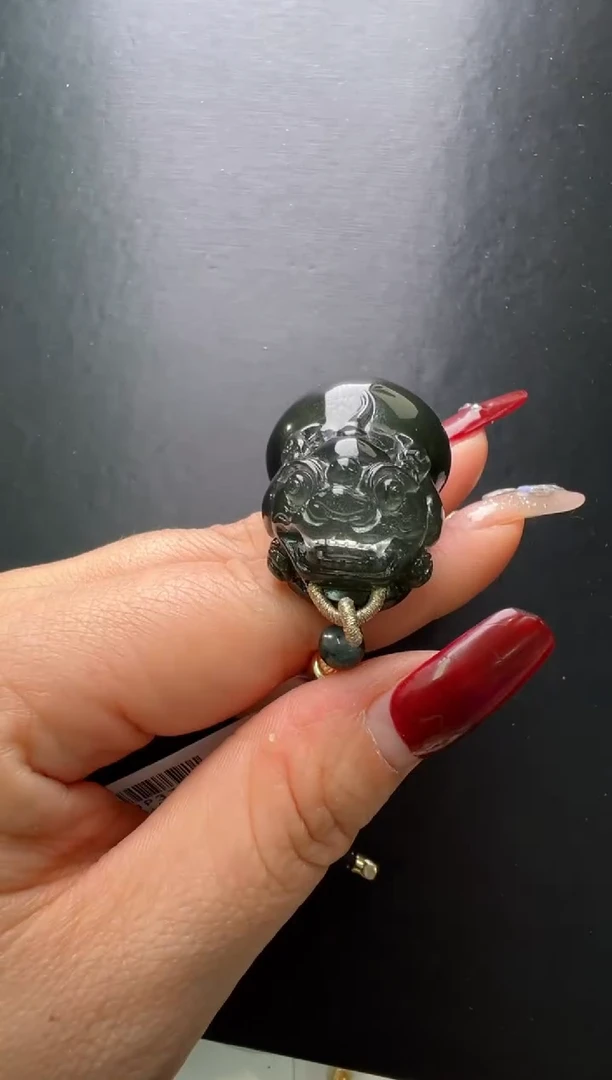 【闪购商品】水晶吊坠未镶嵌绿幽灵貔貅吊坠 JP37718