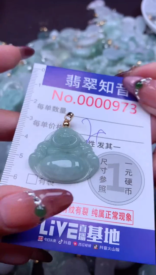 吊坠(不含链)未镶嵌翡翠973