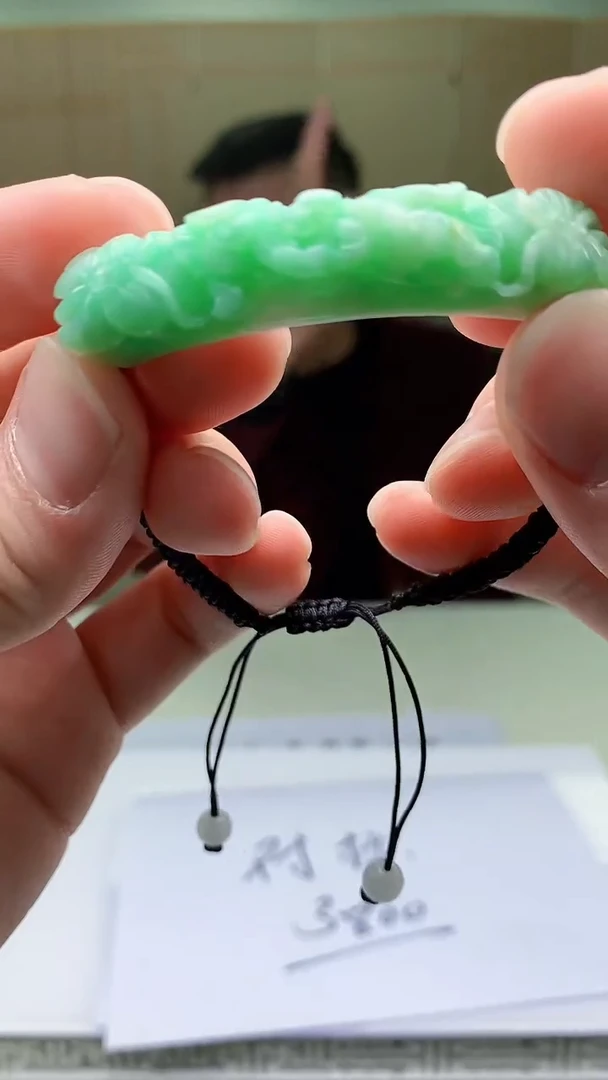 【闪购商品】定制翡翠未镶嵌5152bb-毛货手牌23