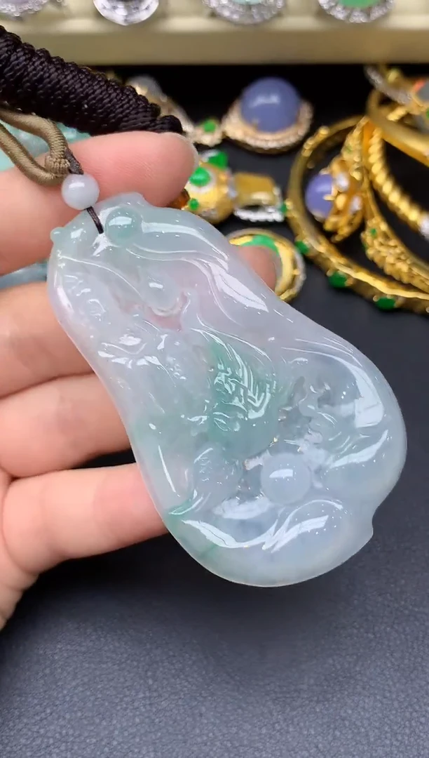颈饰未镶嵌翡翠181-雪姐翡翠天天见