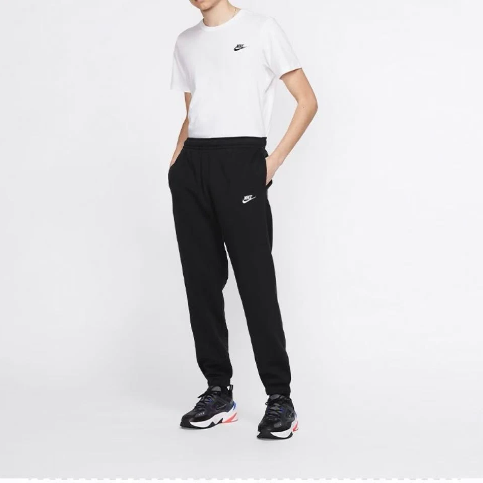 NIKE/耐克男子黑色经典时尚松紧腰束脚秋冬休闲运动长裤BV2738010