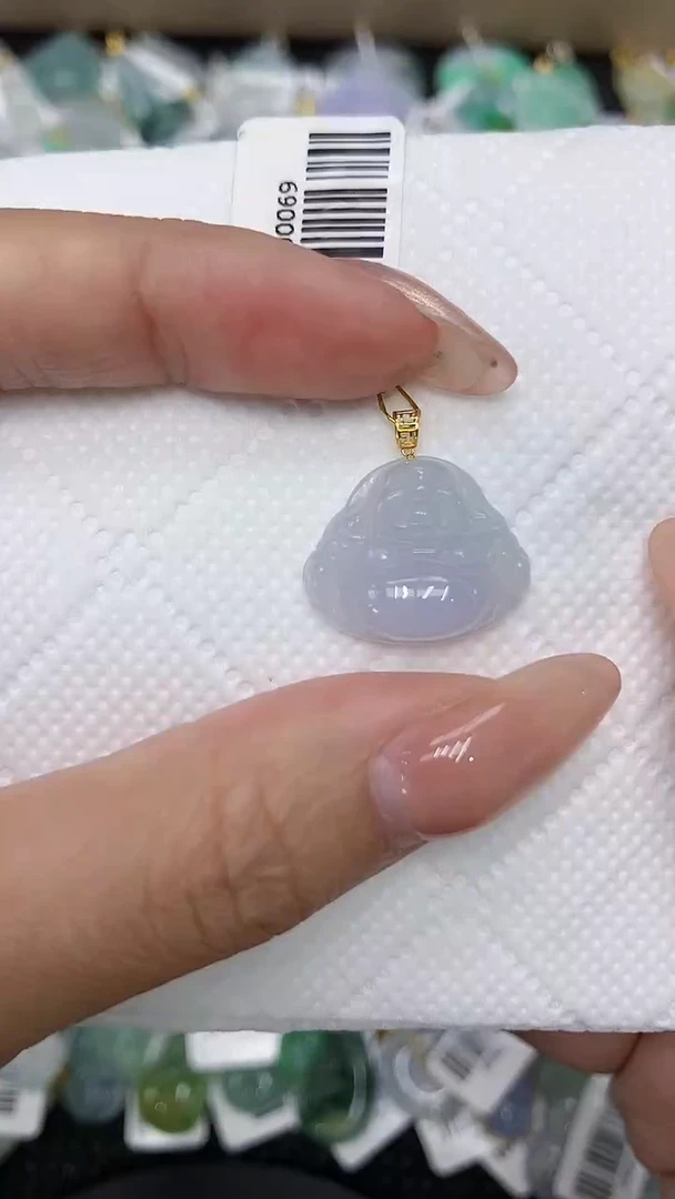 颈饰18K金镶嵌翡翠11111111111