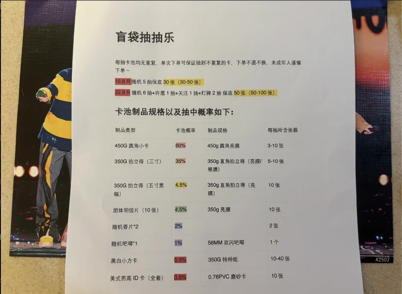 十个勤天盲袋抽抽乐小卡