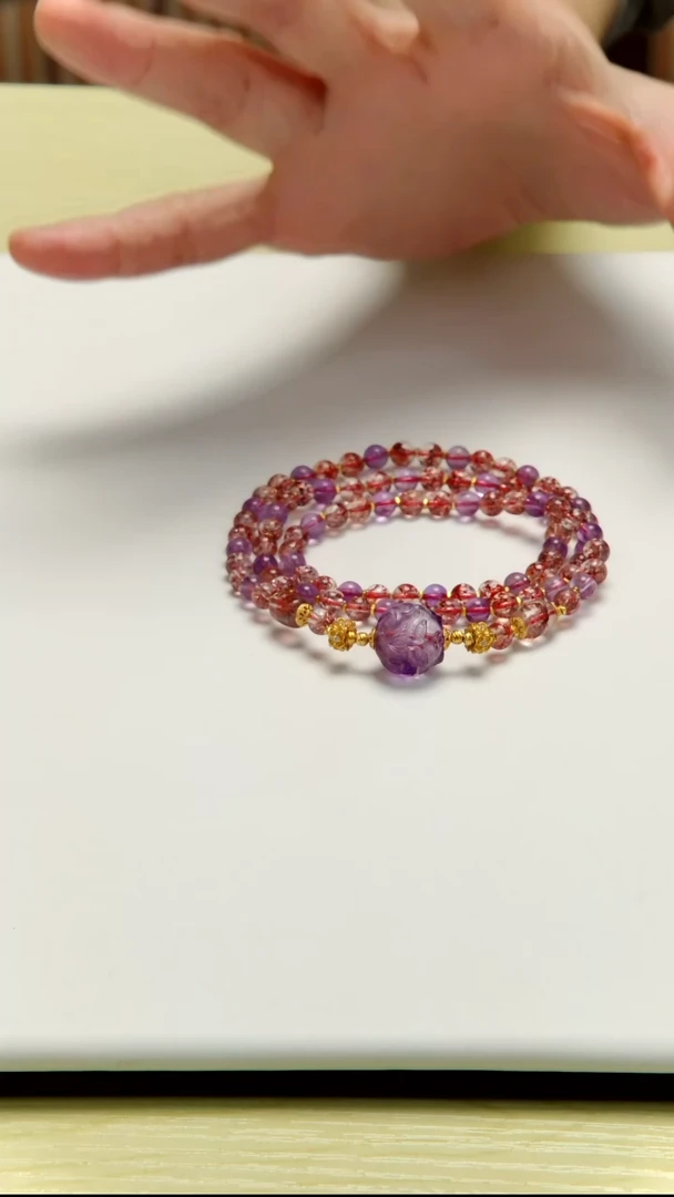 未镶嵌手串水晶超七多圈手串  多样性发一