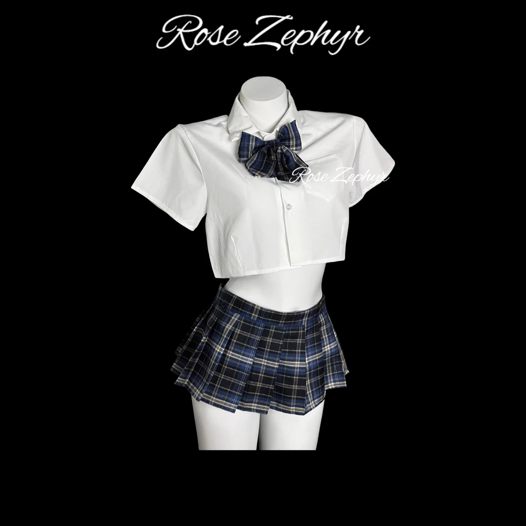 JK少女  纯欲学院风白色款青春少女气息JKcos服