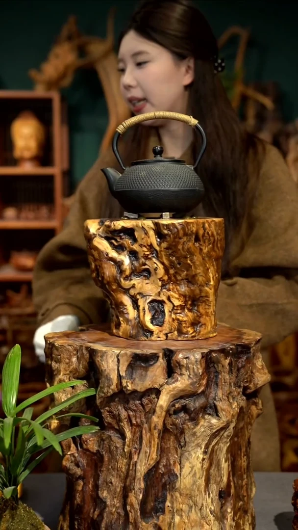 木雷击枣木炉子