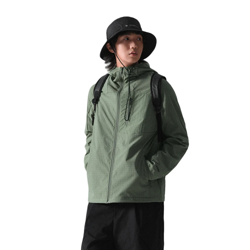 李宁风衣男保暖软壳夹克休闲衫2024新款加绒宽松运动外套AFDUB55