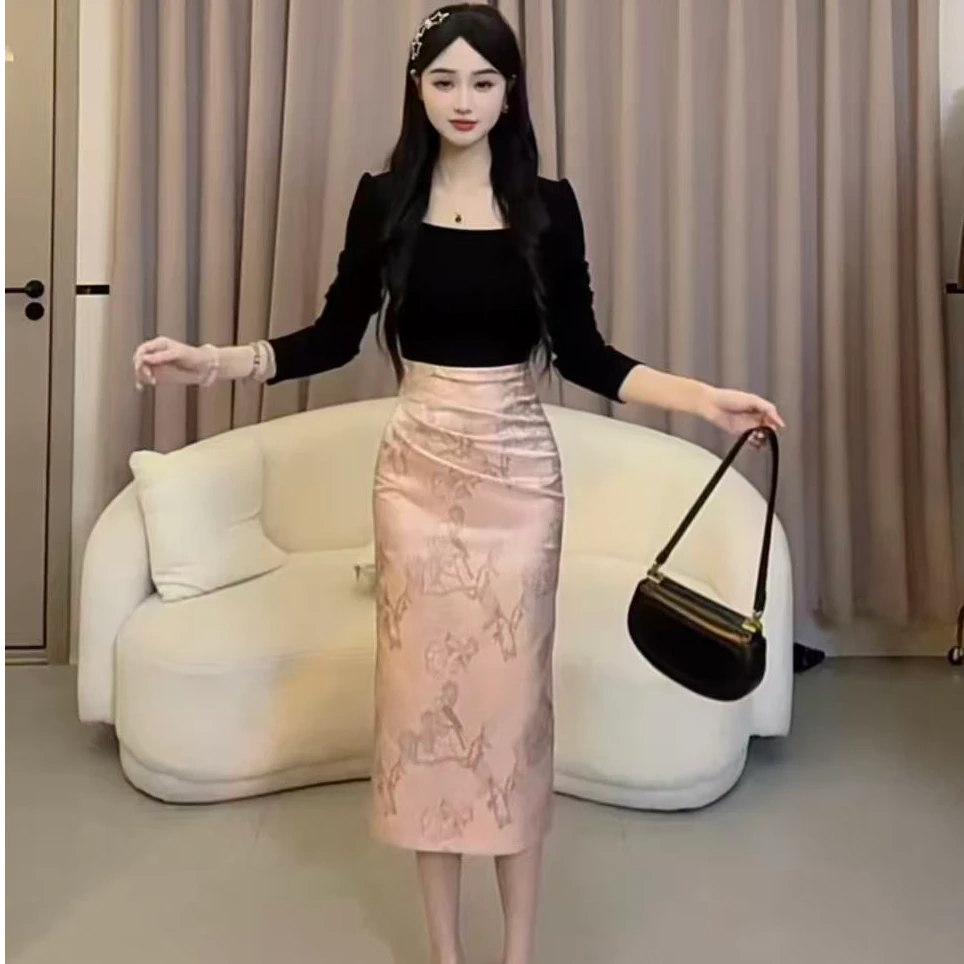 【蛋蛋】秋冬季新款女神时尚收腰法式气质名媛连衣裙YYMYF53956