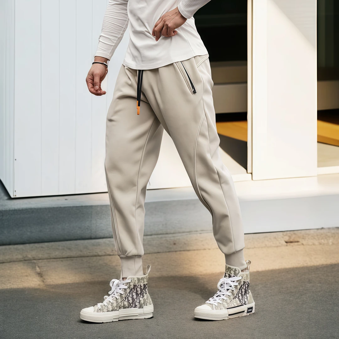 撸铁肌肉健身运动裤男款束脚加绒小脚裤训练裤卫裤跑步休闲裤弹力