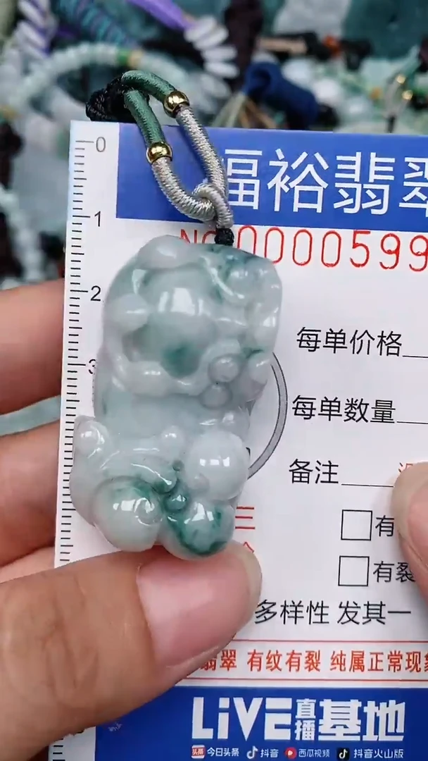 翡翠未镶嵌颈饰...0000599