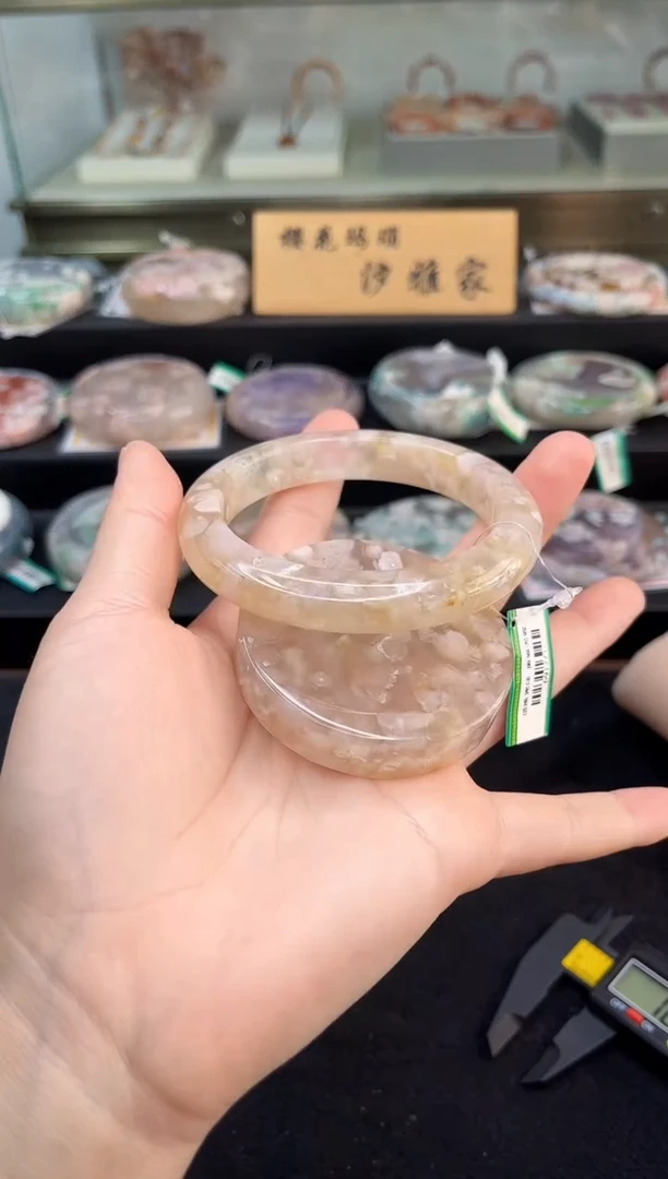 未镶嵌手镯石英质玉61圈口（赠品镯心）691271