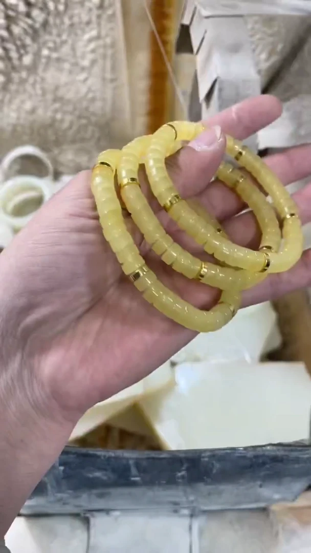 卡7MM透黄直切隔片手串  发一条