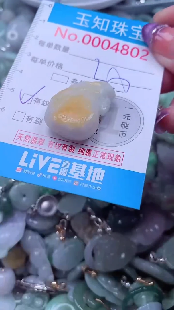 翡翠未镶嵌吊坠(不含链)4802