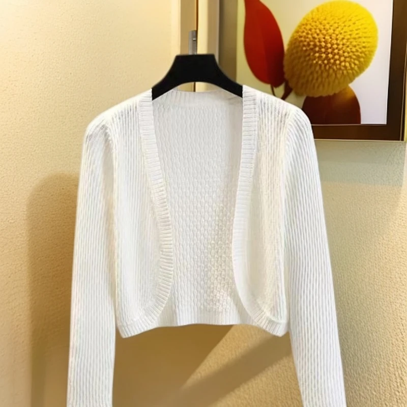 新款百搭秋冬白色高档针织披肩披肩高端优雅气质中国风高级感
