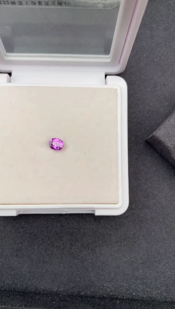 裸石彩色蓝宝石0.5ct紫蓝宝 定制 GE