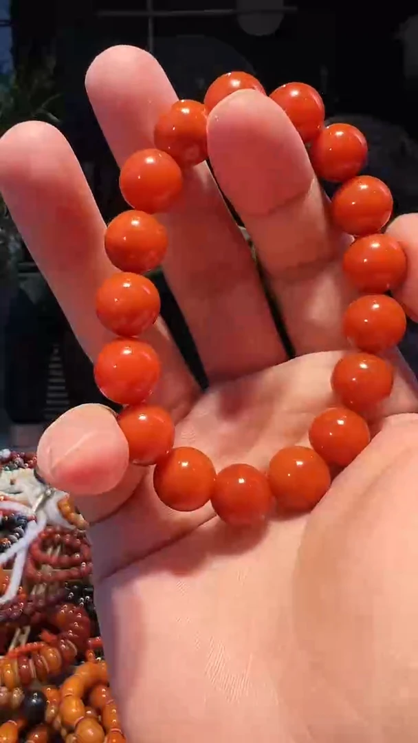【闪购商品】南红玛瑙手串未镶嵌12+单圈