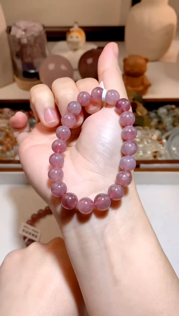 未镶嵌手串水晶紫马粉手串 9 多样性发一