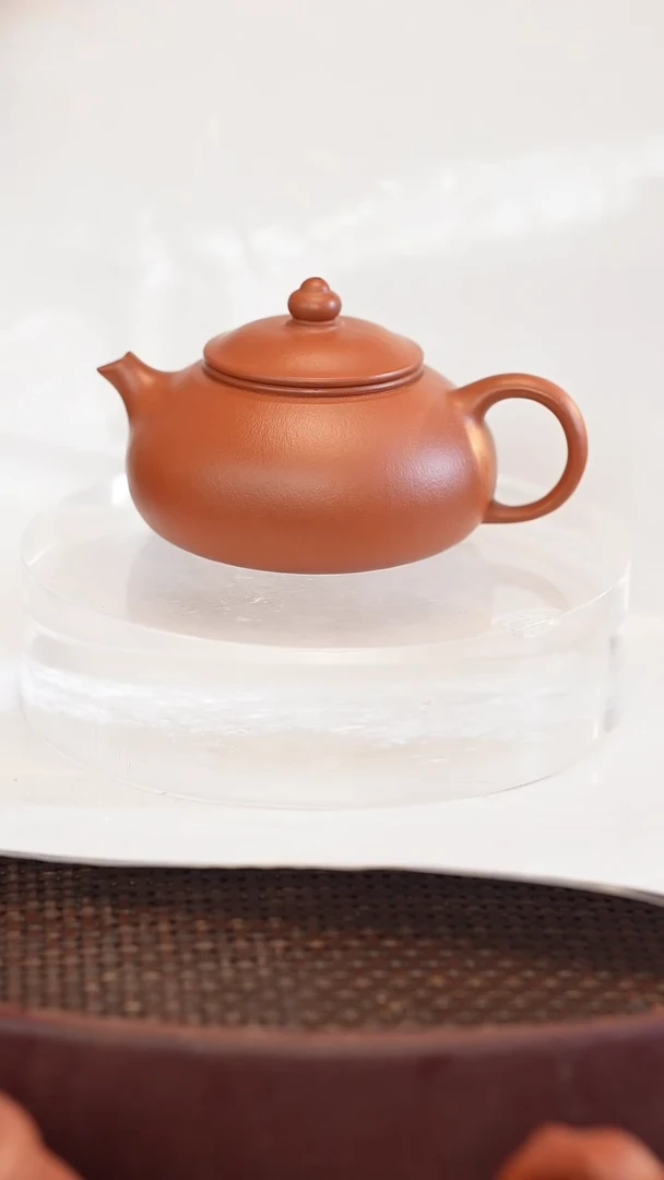 茶壶紫砂全手 大红袍 寒江 180cc