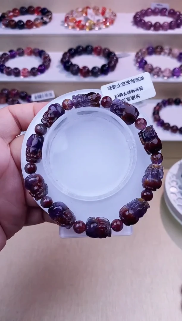 未镶嵌手链水晶极光貔貅10m+