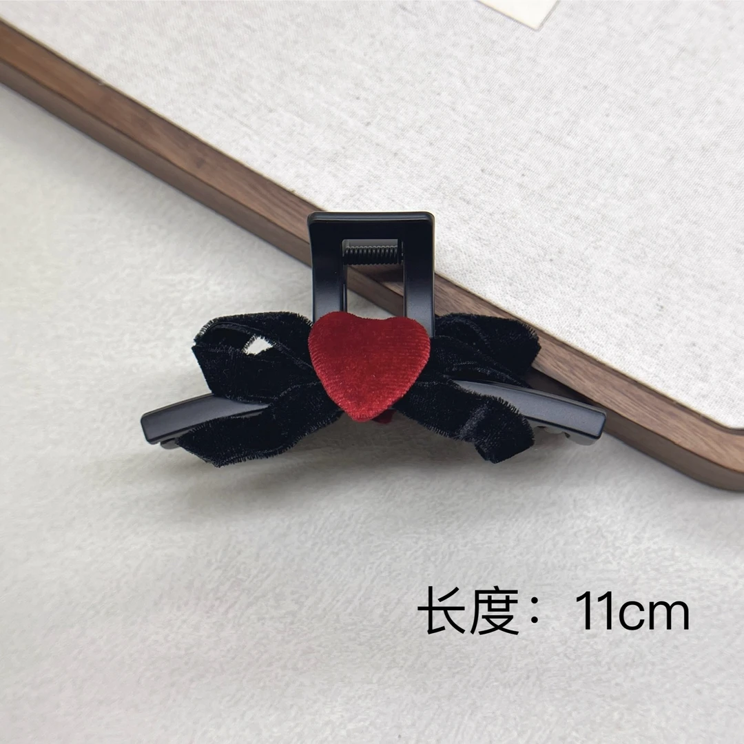 BAOSHATI/宝莎缇F-162韩版红色爱心抓夹