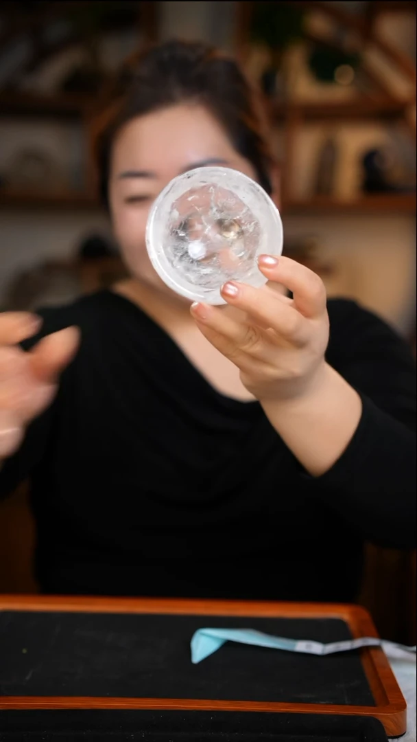 未镶嵌珠宝半成品水晶白水晶碗D585