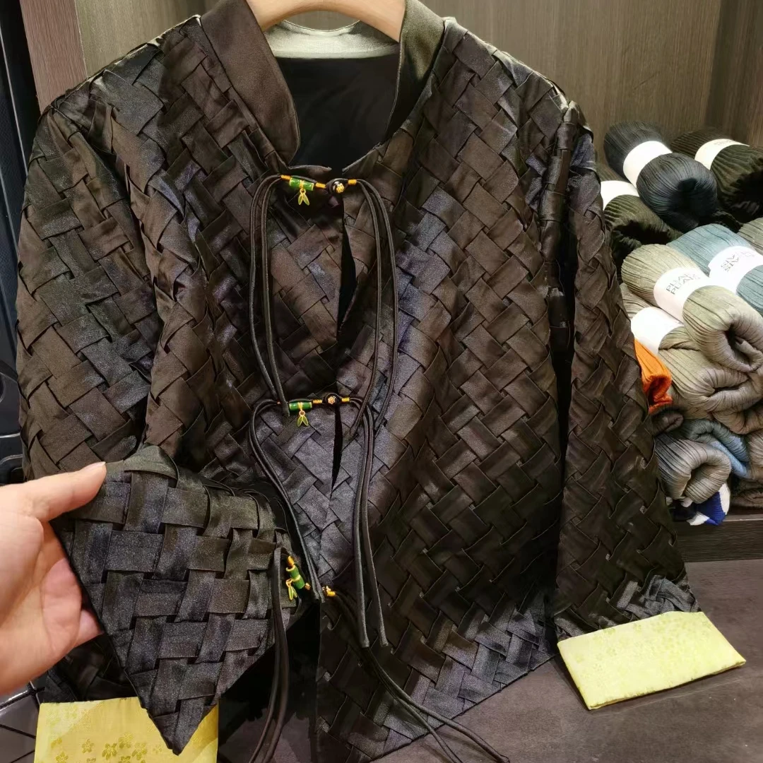 XL-8579新中式编织短外套