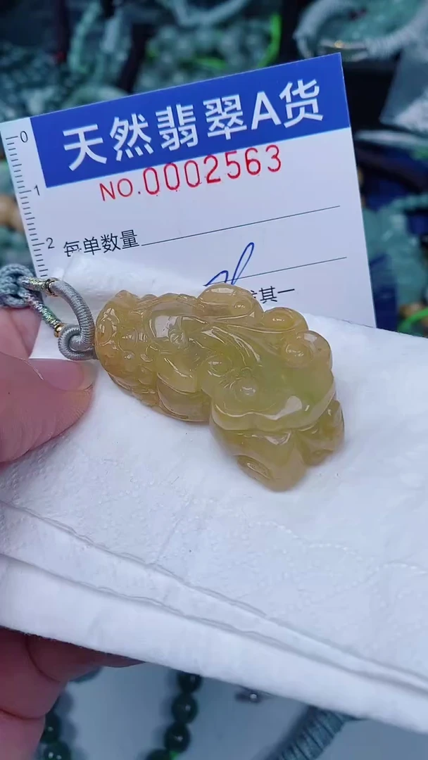 翡翠未镶嵌颈饰00002563