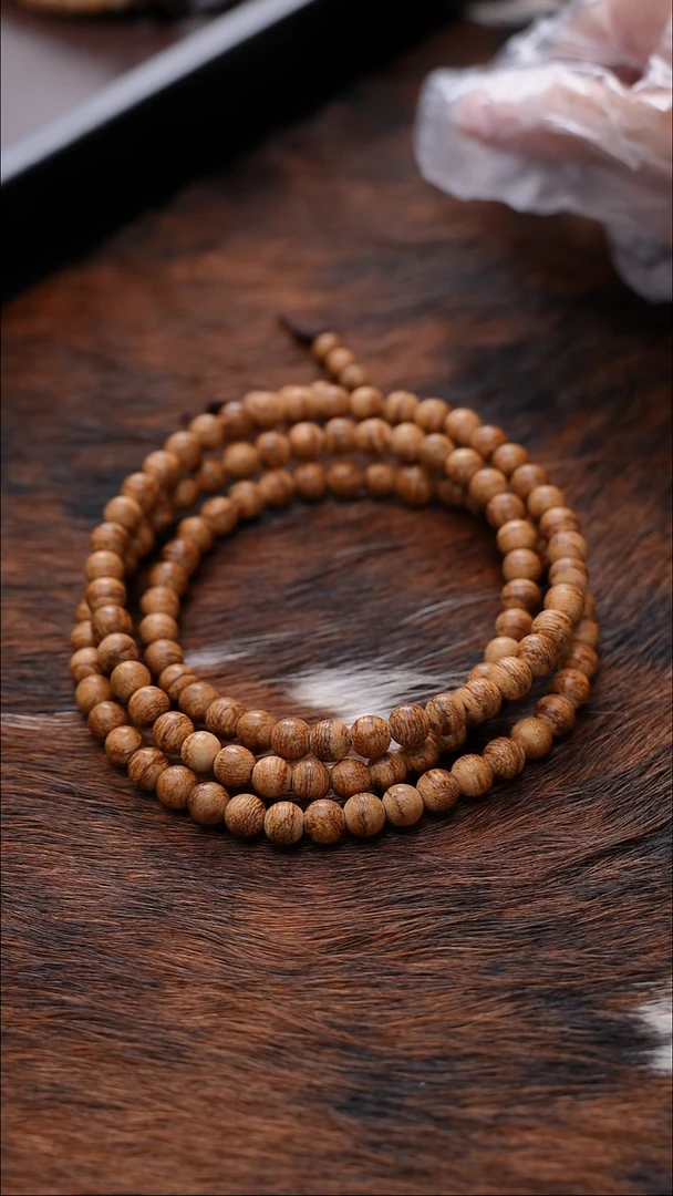 沉香手串卓CL3970文莱土沉卡0.7*108天然野多样性发一