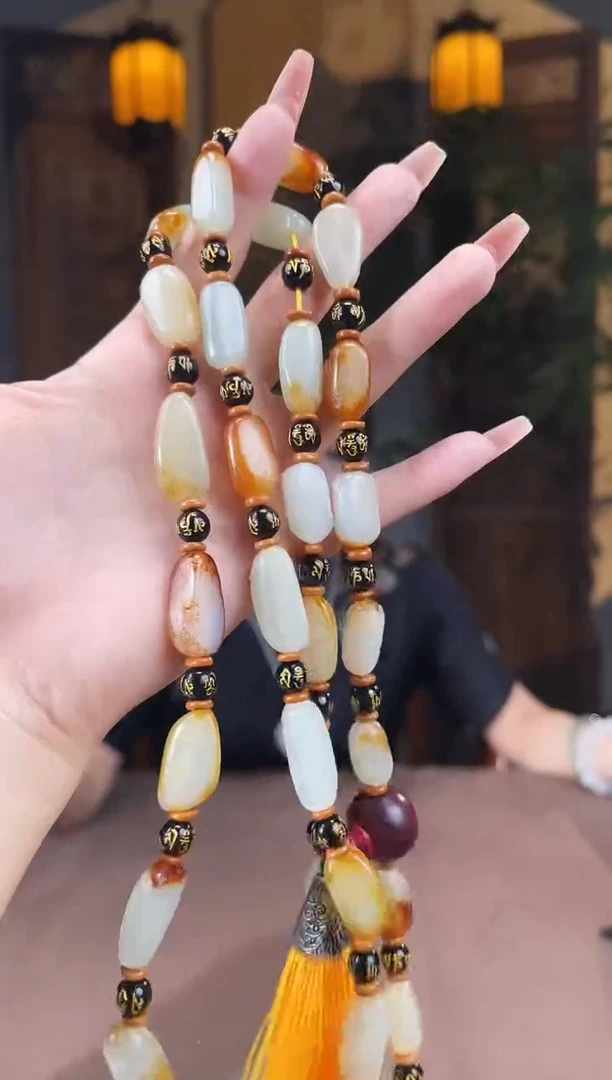 和田玉未镶嵌颈饰S286