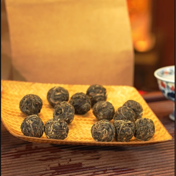 2022年 广别老寨 生茶龙珠100g普洱茶生茶