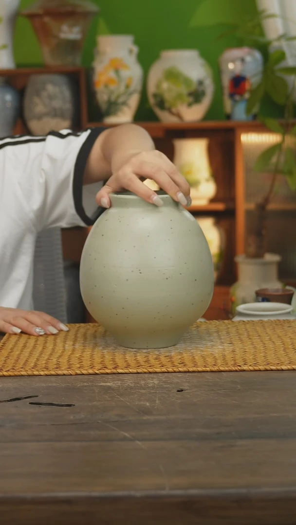 瓷片景德镇纯手工手绘花器摆件