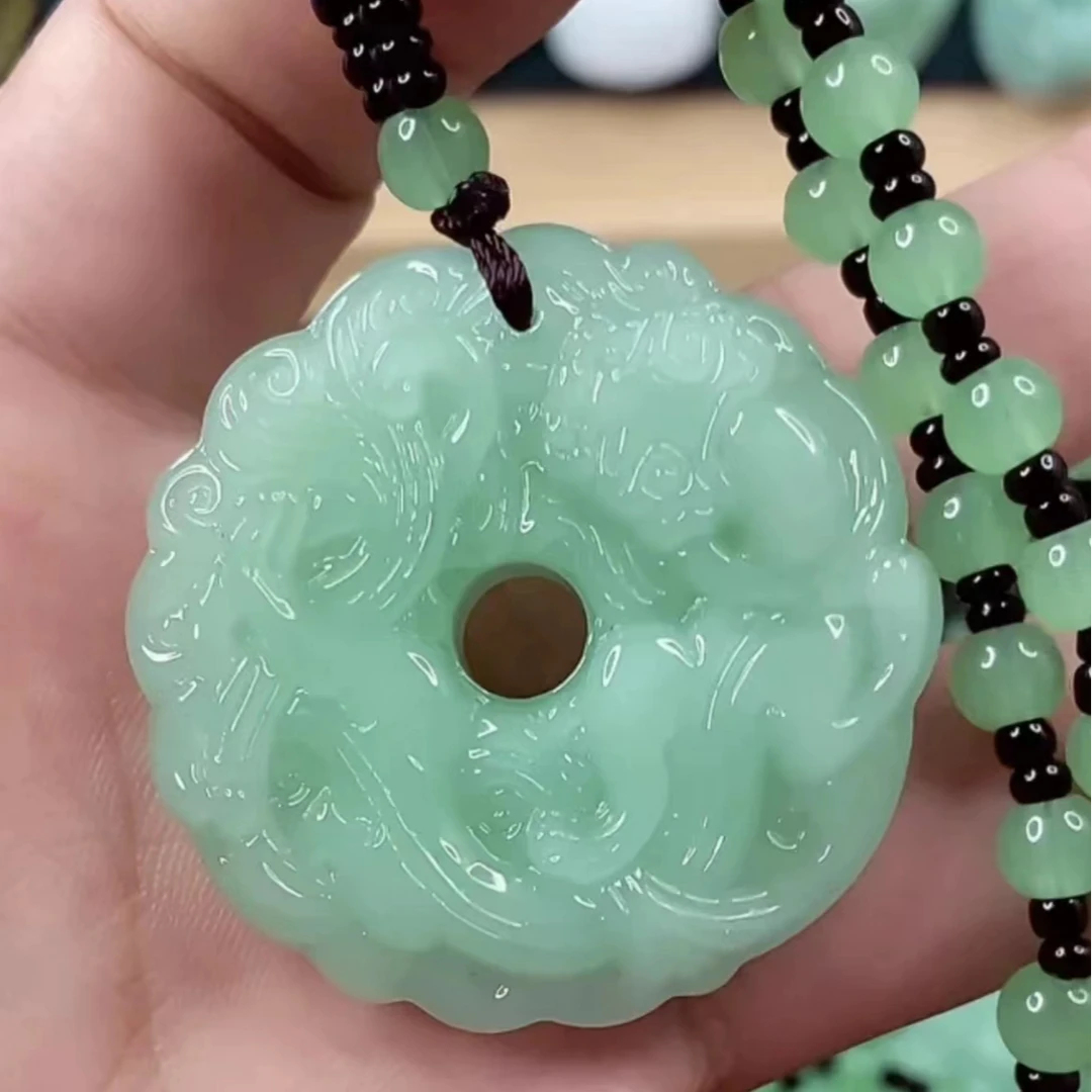 .. kkk1时尚饰品浅绿色平安扣.