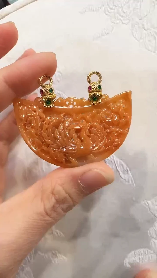 颈饰未镶嵌翡翠国风