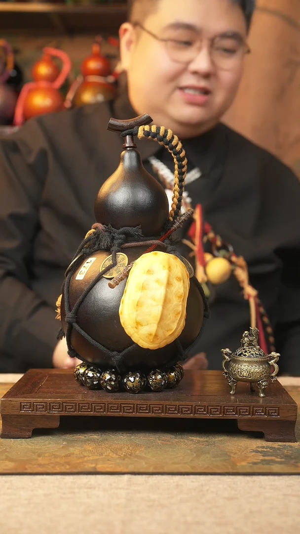 【闪购商品】173大漆葫芦一物一拍记葫堂出品