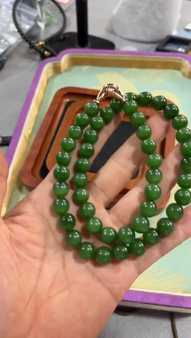 和田玉未镶嵌项链妈妈链