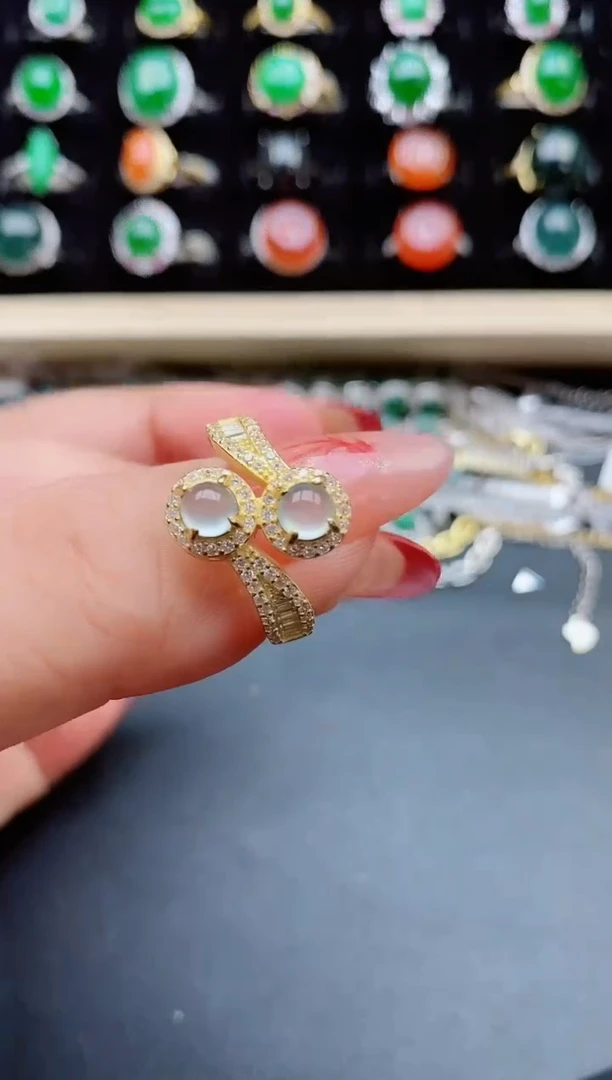 【闪购商品】翡翠戒指银S925镶嵌321321