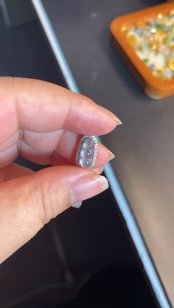 吊坠(不含链)银S925镶嵌翡翠1
