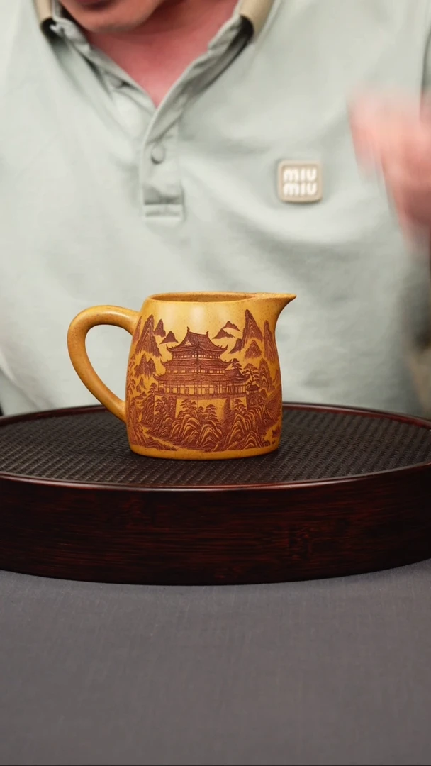 茶壶紫砂龙骨金砂柴烧公道杯