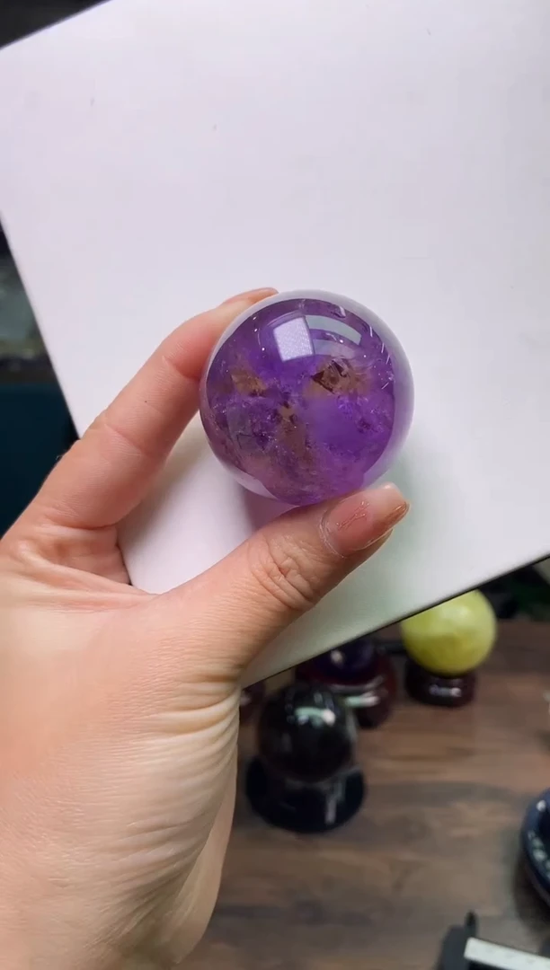 【闪购商品】水晶紫球4.4±/777未镶嵌【】