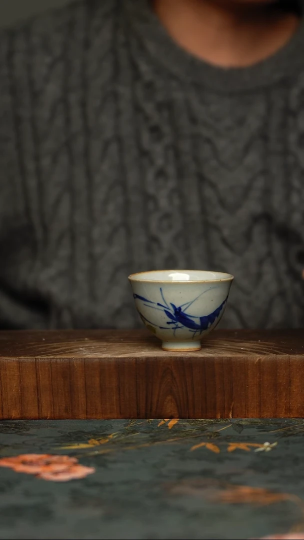 瓷片釉下彩手工手绘同款陶器