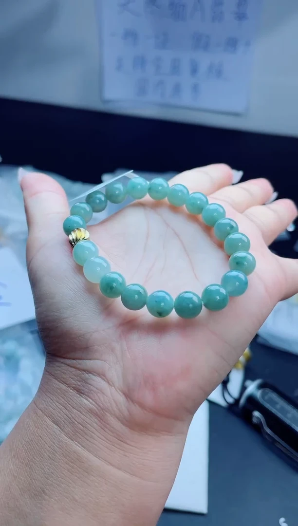 未镶嵌定制翡翠珠串