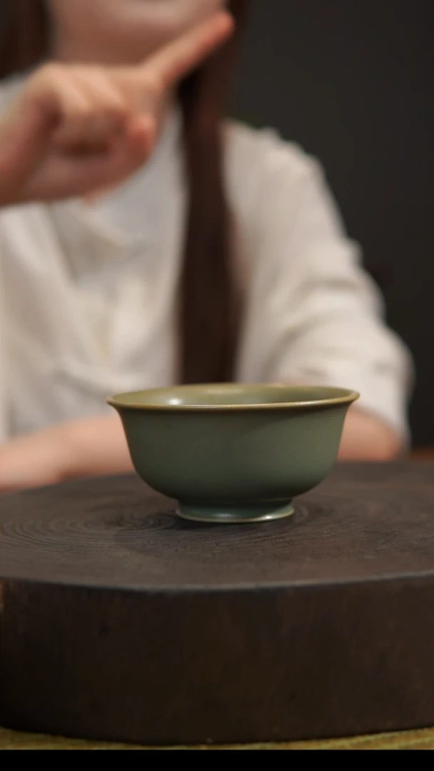 杯子压手杯 汝州原产地  原矿老釉