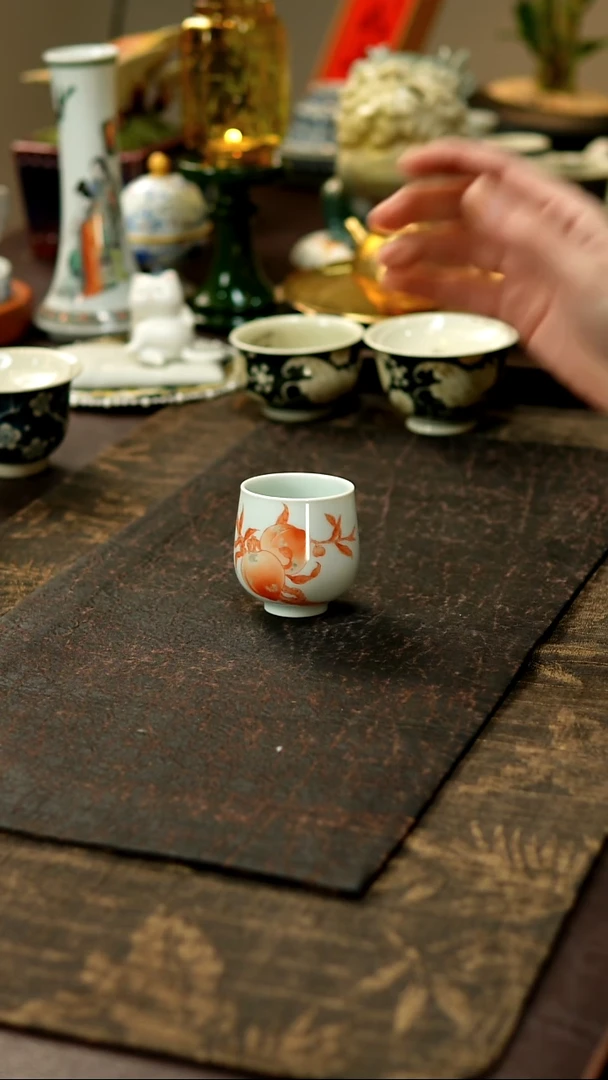 景德镇陶瓷杯碗柴烧多人