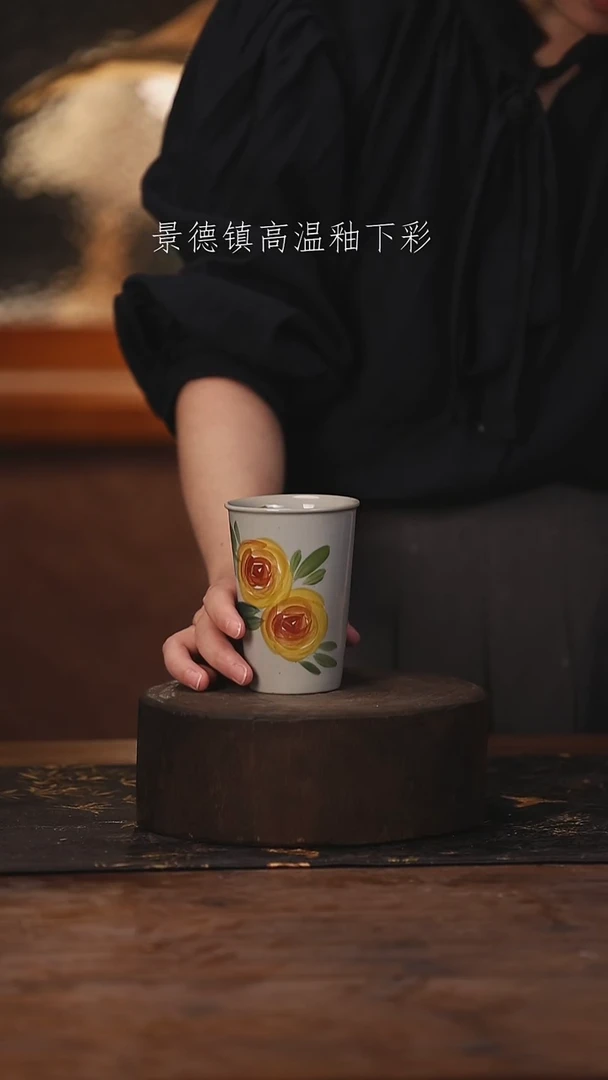 陶瓷景德镇高温釉下手绘陶瓷210