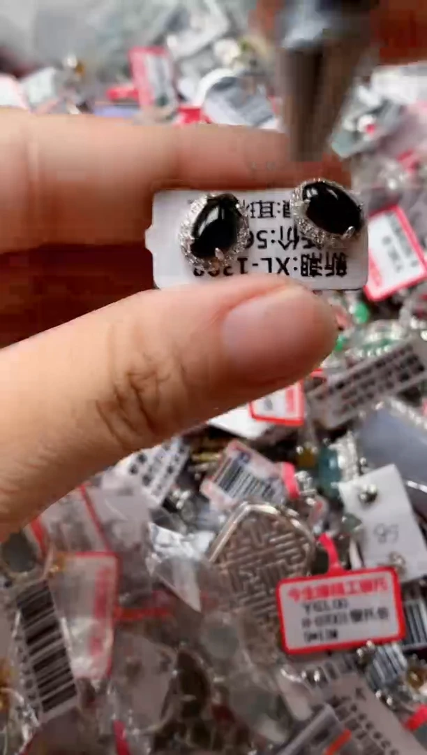 银S925镶嵌戒指翡翠天然A货缅甸翡翠